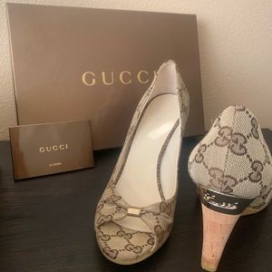 New Gucci shoes/ heels/wedges